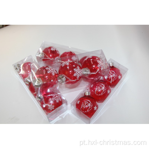 Bolas de plástico coloridas para decoração de árvore de Natal